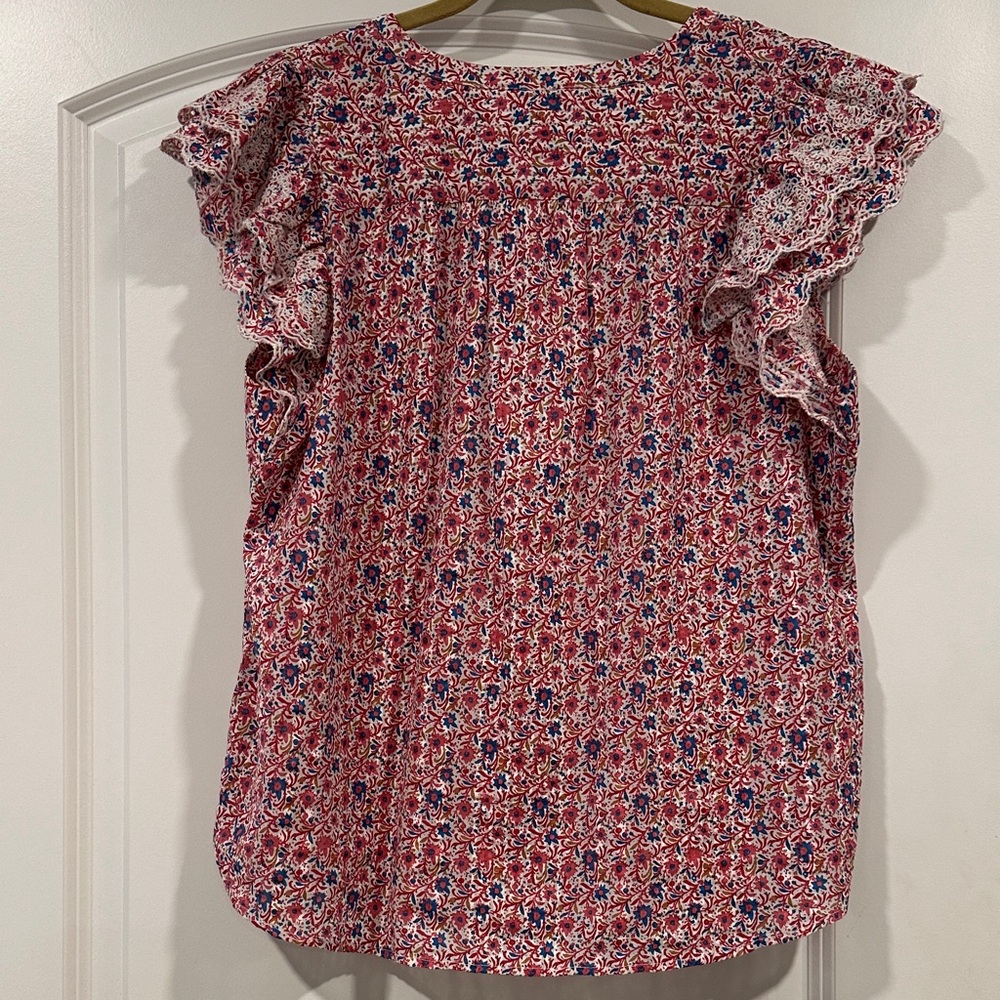 LOFT Multicolor Floral Blouse - Picture 4 of 6